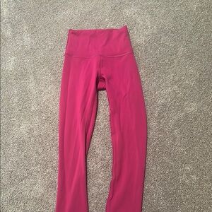 Lululemon sonic pink align leggings SIZE: 0
